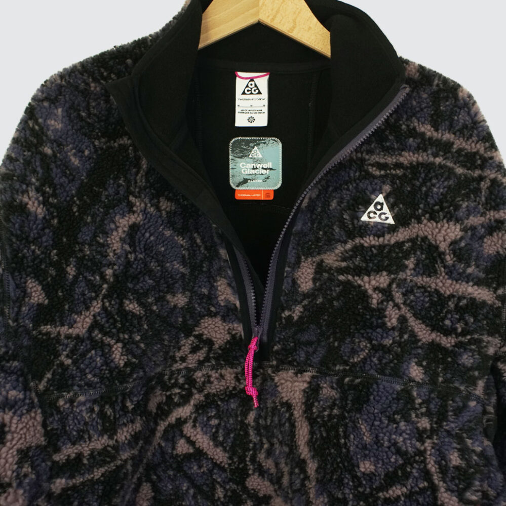 Nike ACG “Canwell Glacier” Therma-FIT ADV Half-Zip Jacket Dark Raisin/Black/Black/Summit White