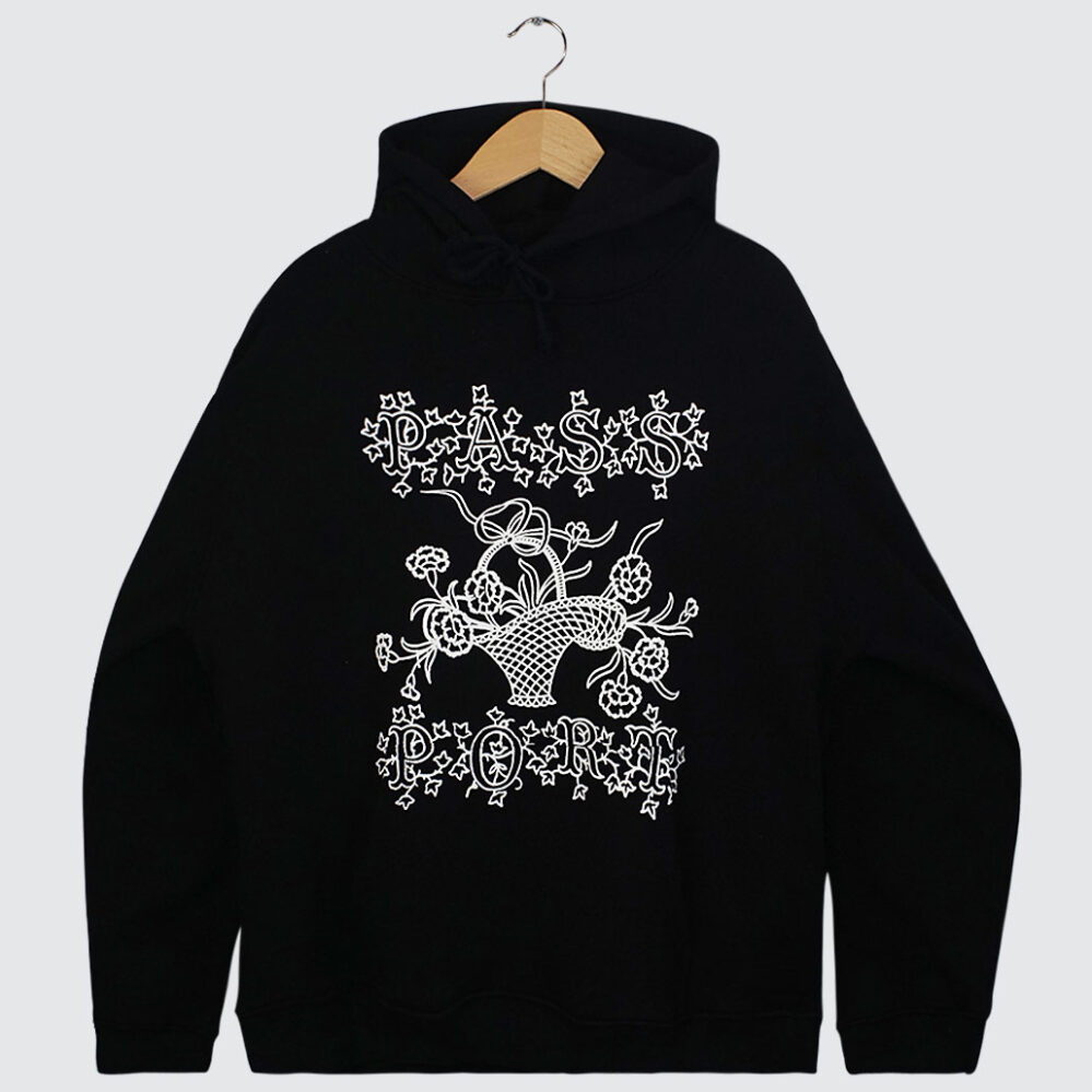Pass~Port Edible Flowers Hoodie Black