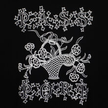 Pass~Port Edible Flowers Hoodie Black Pass~Port Edible Flowers Hoodie Black