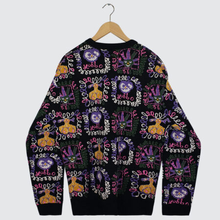 Pass~Port Faces Knit Sweater Black Pass~Port Faces Knit Sweater Black