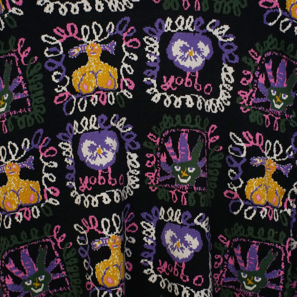 Pass~Port Faces Knit Sweater Black