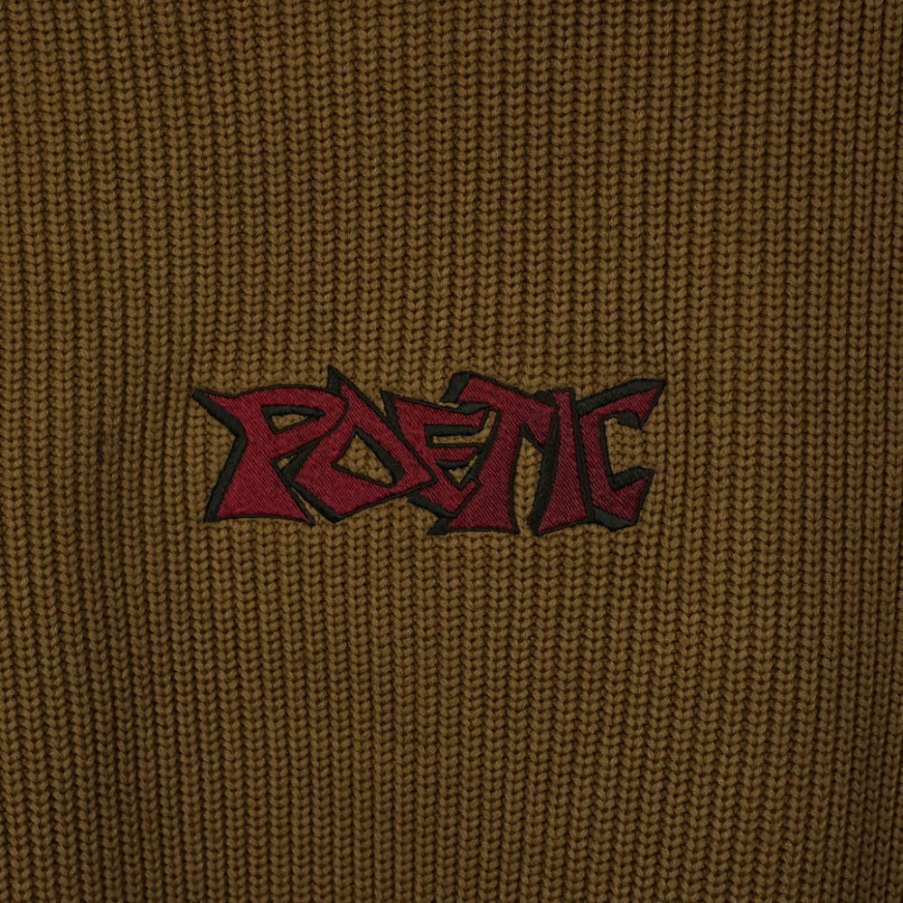 Poetic Collective Graff Knitted Crewneck Brown Poetic Collective Graff Knitted Crewneck Brown