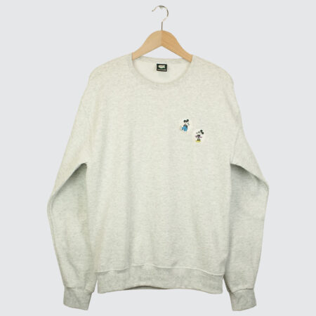 Violet Mickey Loves Mini Crewneck Heather Grey Violet Mickey Loves Mini Crewneck Heather Grey