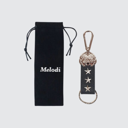 EC Melodi Leather Key Clip Black EC Melodi Leather Key Clip Black
