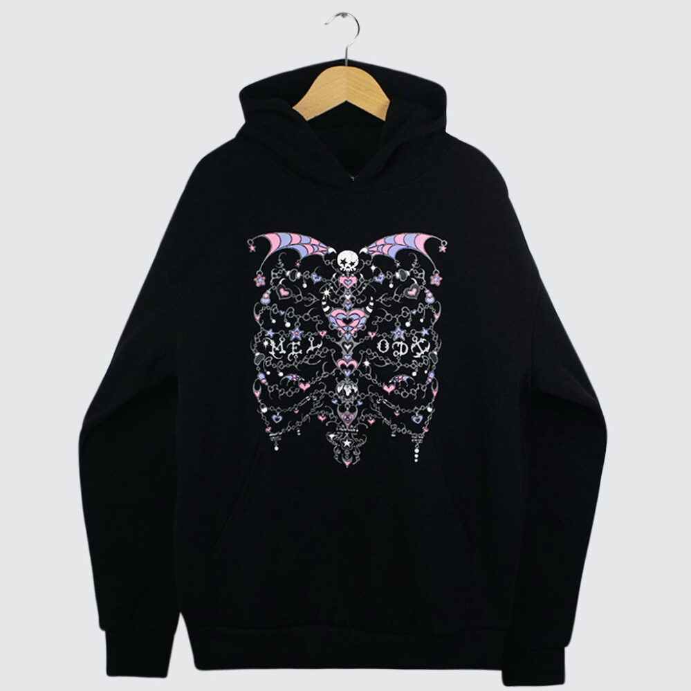EC Melodi Rib Cage Hoodie Black