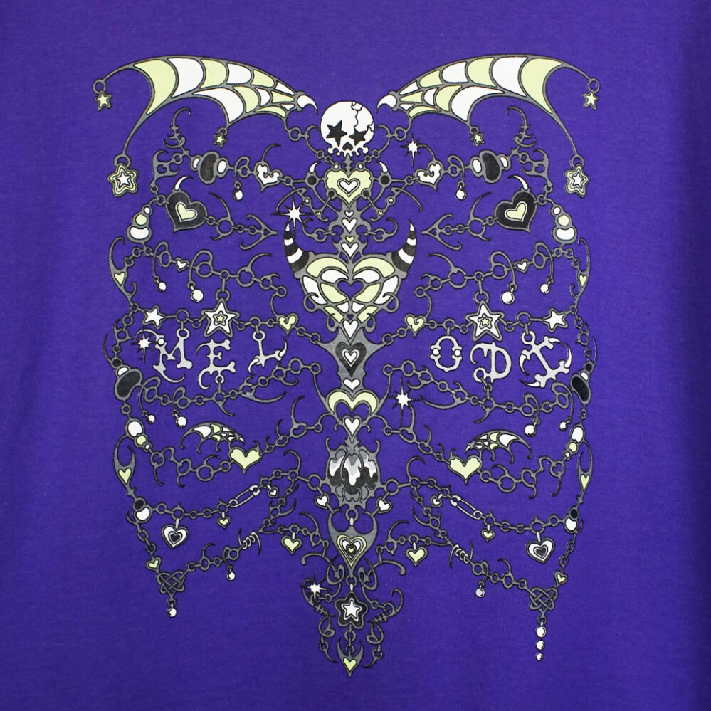 S 即発送 EC Melodi Rib Cage Tee Purple Tシャツ EC Melodi Rib Cage T-Shirt Purple - LOBBY Online Skateshop