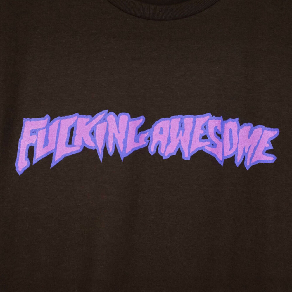 Fucking Awesome 2025 Stamp Logo T-Shirt Brown - LOBBY Online