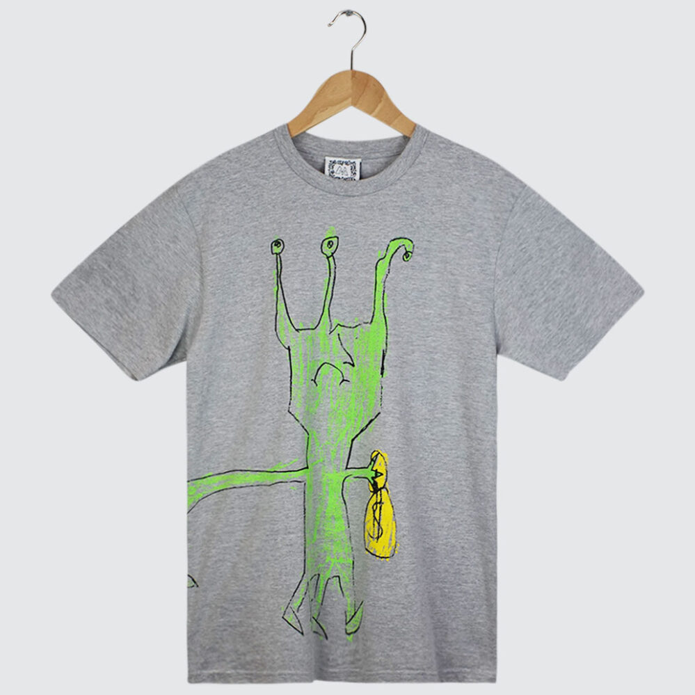 Slinky Monster T-Shirt Grey