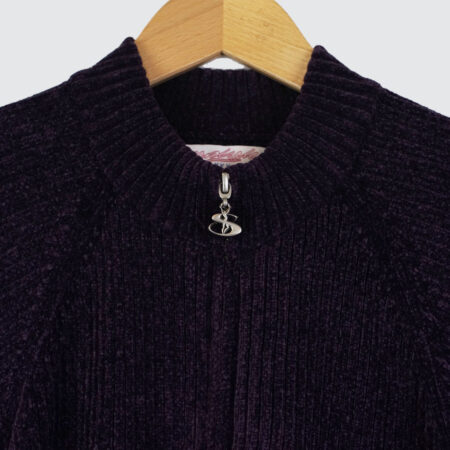 Yardsale Phantasy Chenille Full Zip Purple Yardsale Phantasy Chenille Full Zip Purple