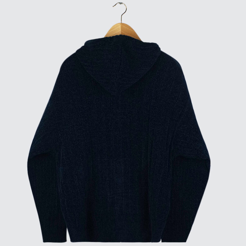 Yardsale Phantasy Chenille Zip-Hoodie Navy - LOBBY Online Yardsale Phantasy Chenille Zip-Hoodie Navy - LOBBY Online