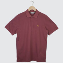 Carhartt WIP S/S Chase Pique Polo Dusky Pink/Gold Carhartt WIP S/S Chase Pique Polo Dusky Pink/Gold