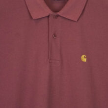 Carhartt WIP S/S Chase Pique Polo Dusky Pink/Gold Carhartt WIP S/S Chase Pique Polo Dusky Pink/Gold