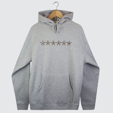 Jenkem Magazine 6 Star Hoodie Heather Grey