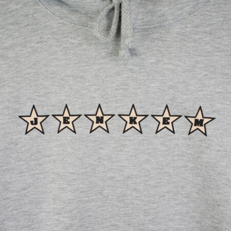 Jenkem Magazine 6 Star Hoodie Heather Grey