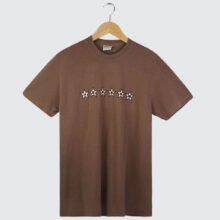 Jenkem Magazine 6 Star T-Shirt Brown