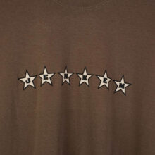 Jenkem Magazine 6 Star T-Shirt Brown