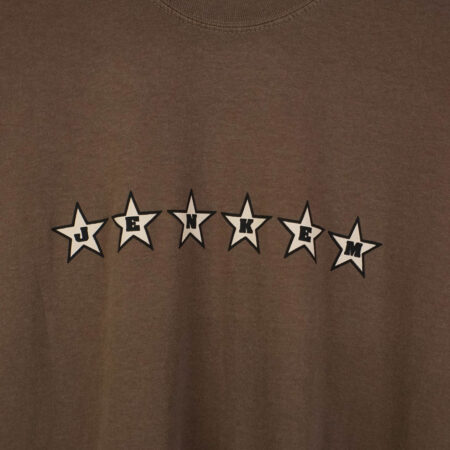 Jenkem Magazine 6 Star T-Shirt Brown Jenkem Magazine 6 Star T-Shirt Brown