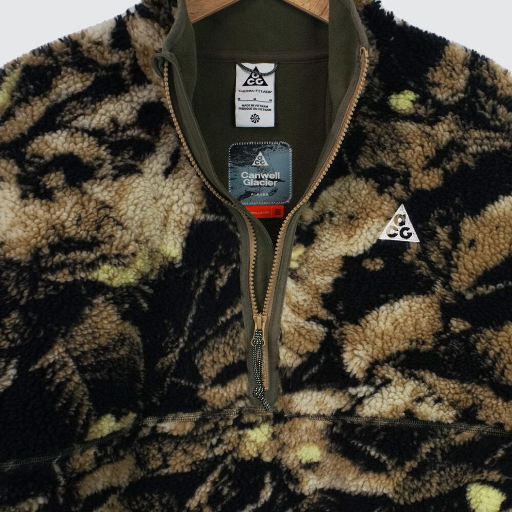 Nike ACG “Canwell Glacier” Therma-FIT ADV Half-Zip Jacket Parachute Beige/Medium Olive/Summit White Nike ACG “Canwell Glacier” Therma-FIT ADV Half-Zip Jacket Parachute Beige/Medium Olive/Summit White