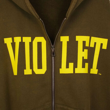 Violet x David Enth Zip-Hoodie Brown Violet x David Enth Zip-Hoodie Brown