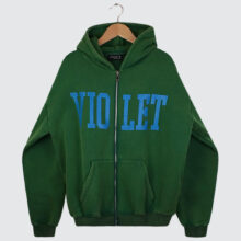 Violet x David Enth Zip-Hoodie Green Violet x David Enth Zip-Hoodie Green