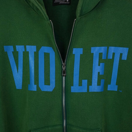 Violet x David Enth Zip-Hoodie Green Violet x David Enth Zip-Hoodie Green