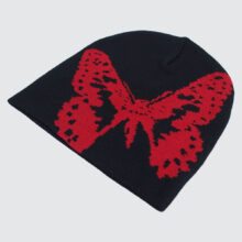 Bye Jeremy Butterfly Beanie Black/Red Bye Jeremy Butterfly Beanie Black/Red