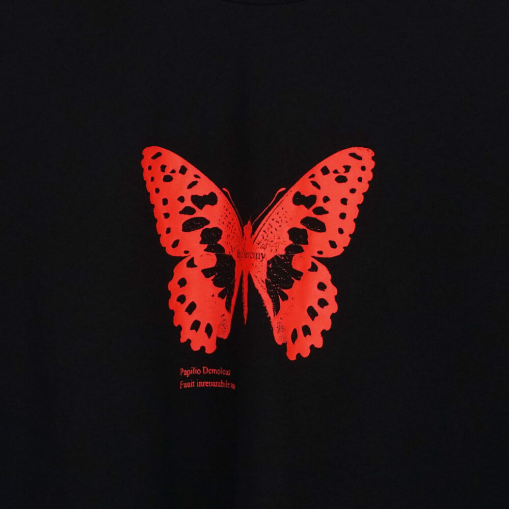 Bye Jeremy Butterfly T-Shirt Black/Red Bye Jeremy Butterfly T-Shirt Black/Red
