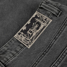 Dime Carpenter Denim Shorts Faded Black Dime Carpenter Denim Shorts Faded Black