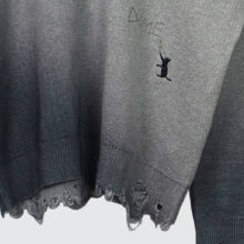 Dime Cat Knit Crewneck Storm Dime Cat Knit Crewneck Storm