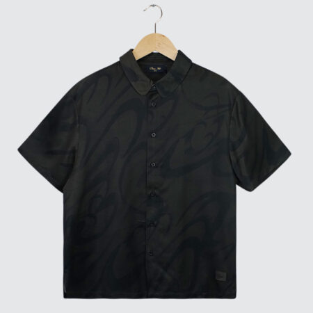 Dime Chilling Satin Shirt Black