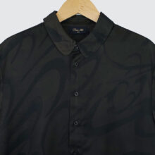 Dime Chilling Satin Shirt Black