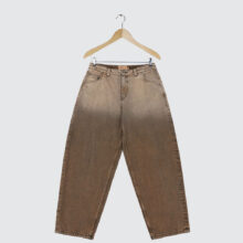 Dime Classic Baggy Denim Pants Dipped Sandblasted Brown Dime Classic Baggy Denim Pants Dipped Sandblasted Brown