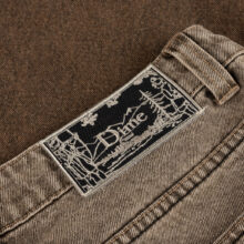 Dime Classic Baggy Denim Pants Dipped Sandblasted Brown Dime Classic Baggy Denim Pants Dipped Sandblasted Brown