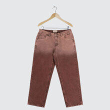 Dime Classic Relaxed Denim Pants Dipped Sandblasted Burgundy Dime Classic Relaxed Denim Pants Dipped Sandblasted Burgundy