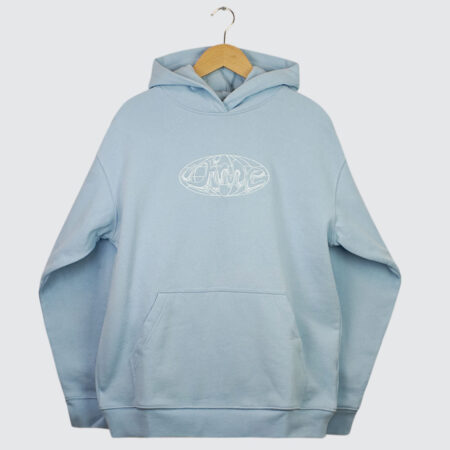Dime Globe Hoodie Baby Blue