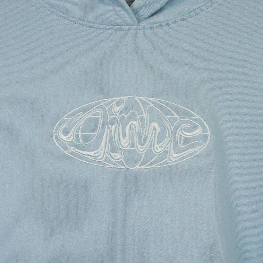 Dime Globe Hoodie Baby Blue