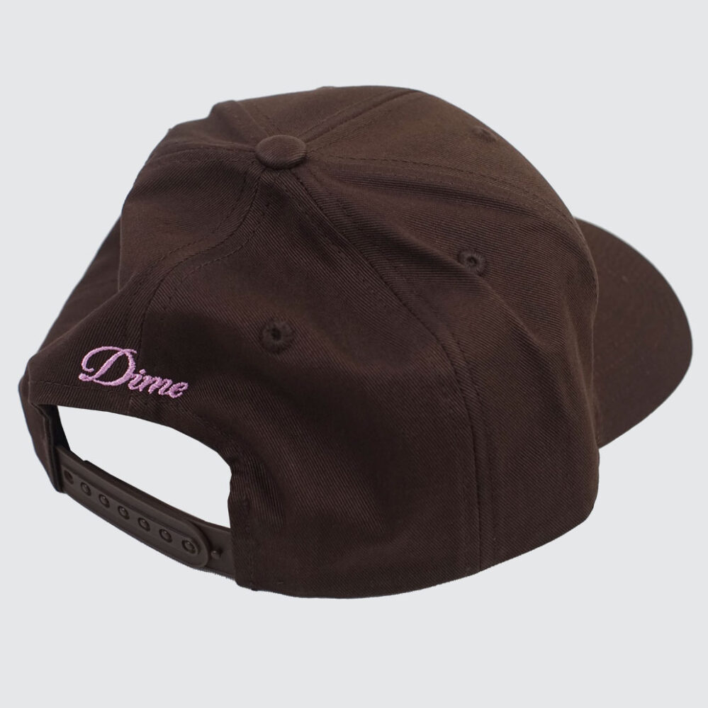 Dime 3D Full Fit Cap Brown - LOBBY Online Skateshop
