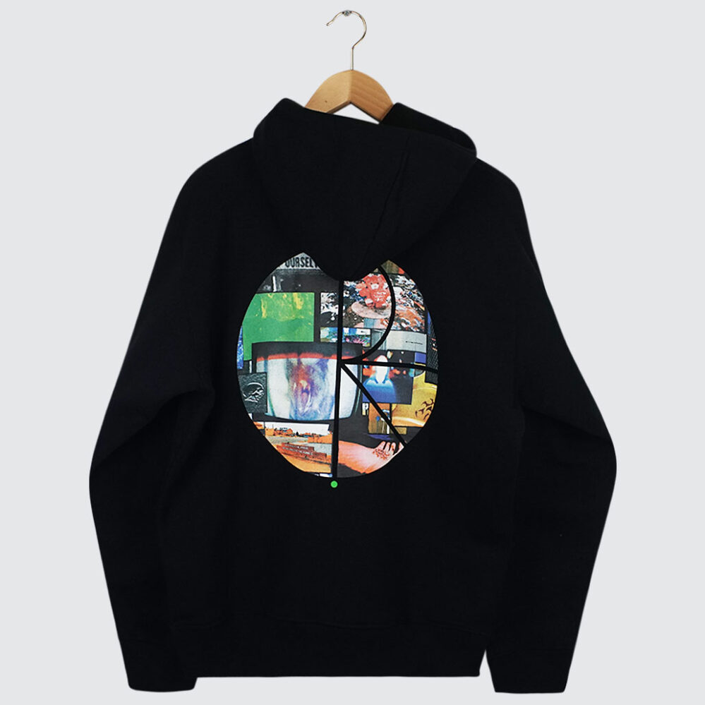 Polar Skate Co. Ourselves Collage Fill Logo Dave Hoodie Black Polar Skate Co. Ourselves Collage Fill Logo Dave Hoodie Black