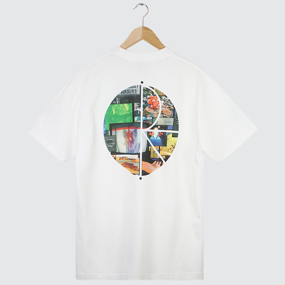 Polar Skate Co. Ourselves Collage Fill Logo T-Shirt White Polar Skate Co. Ourselves Collage Fill Logo T-Shirt White