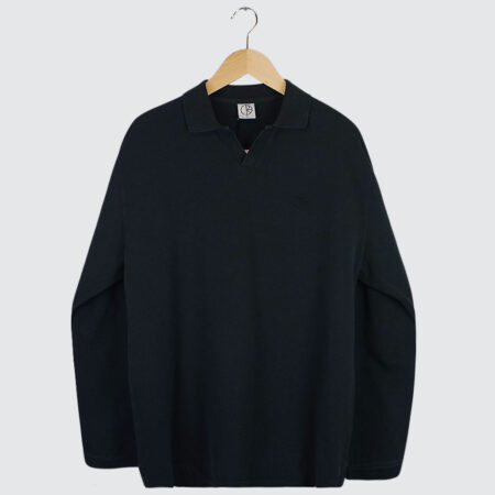 Polar Skate Co. Serge L/S Polo Shirt Black Polar Skate Co. Serge L/S Polo Shirt Black