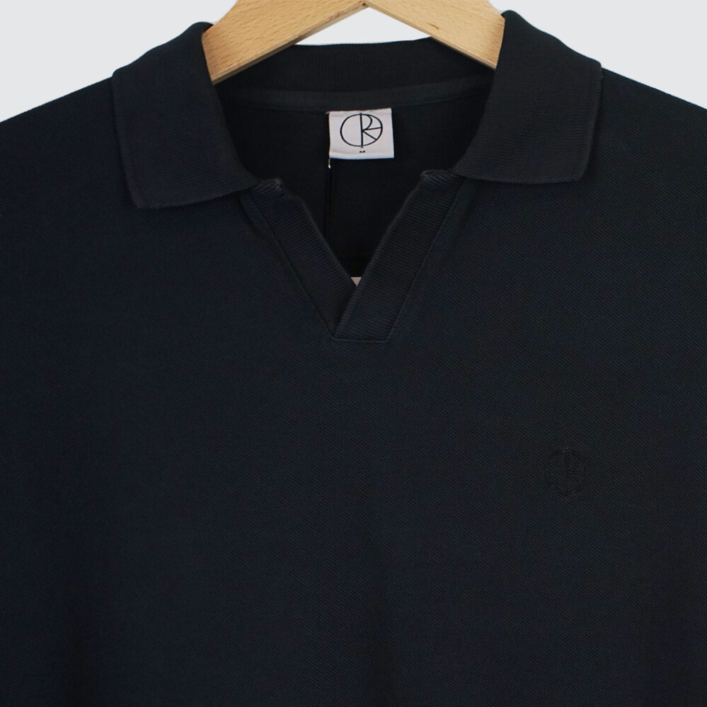 Polar Skate Co. Serge L/S Polo Shirt Black Polar Skate Co. Serge L/S Polo Shirt Black