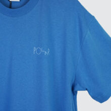 Polar Skate Co. Stroke Logo Contrast T-Shirt French Blue