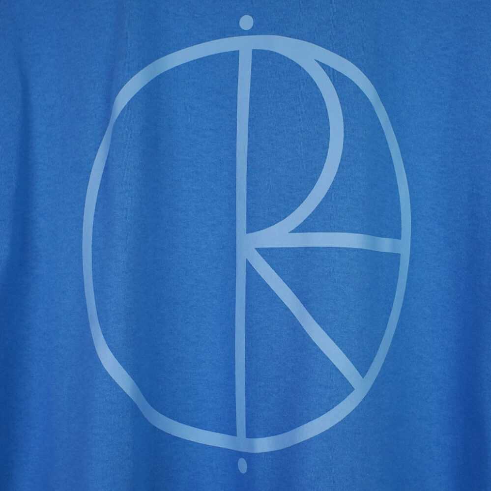 Polar Skate Co. Stroke Logo Contrast T-Shirt French Blue