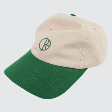 Polar Skate Co. Stroke Logo Sai Cap Ecru/Green