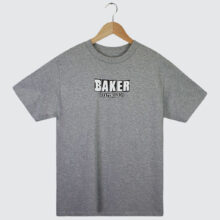 Baker Skateboards Brand Logo T-Shirt Heather Grey Baker Skateboards Brand Logo T-Shirt Heather Grey