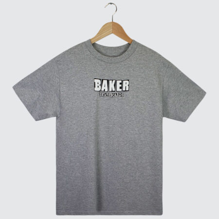 Baker Skateboards Brand Logo T-Shirt Heather Grey Baker Skateboards Brand Logo T-Shirt Heather Grey