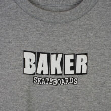 Baker Skateboards Brand Logo T-Shirt Heather Grey Baker Skateboards Brand Logo T-Shirt Heather Grey