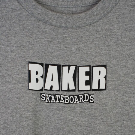 Baker Skateboards Brand Logo T-Shirt Heather Grey Baker Skateboards Brand Logo T-Shirt Heather Grey