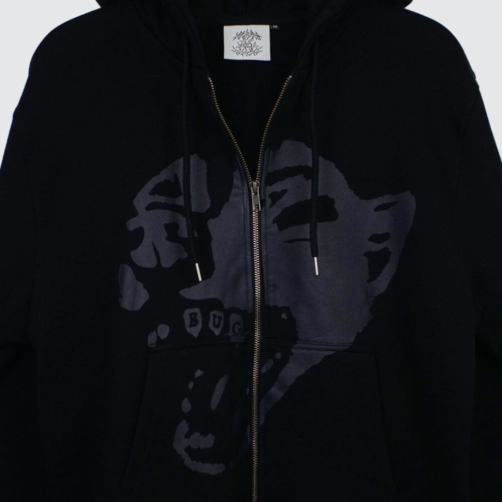 Bug x Lobby ROAR Zip Hoodie Black