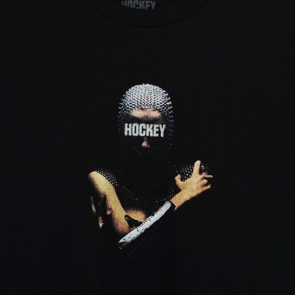 Hockey Back Crack T-Shirt Black - LOBBY Online Skateshop